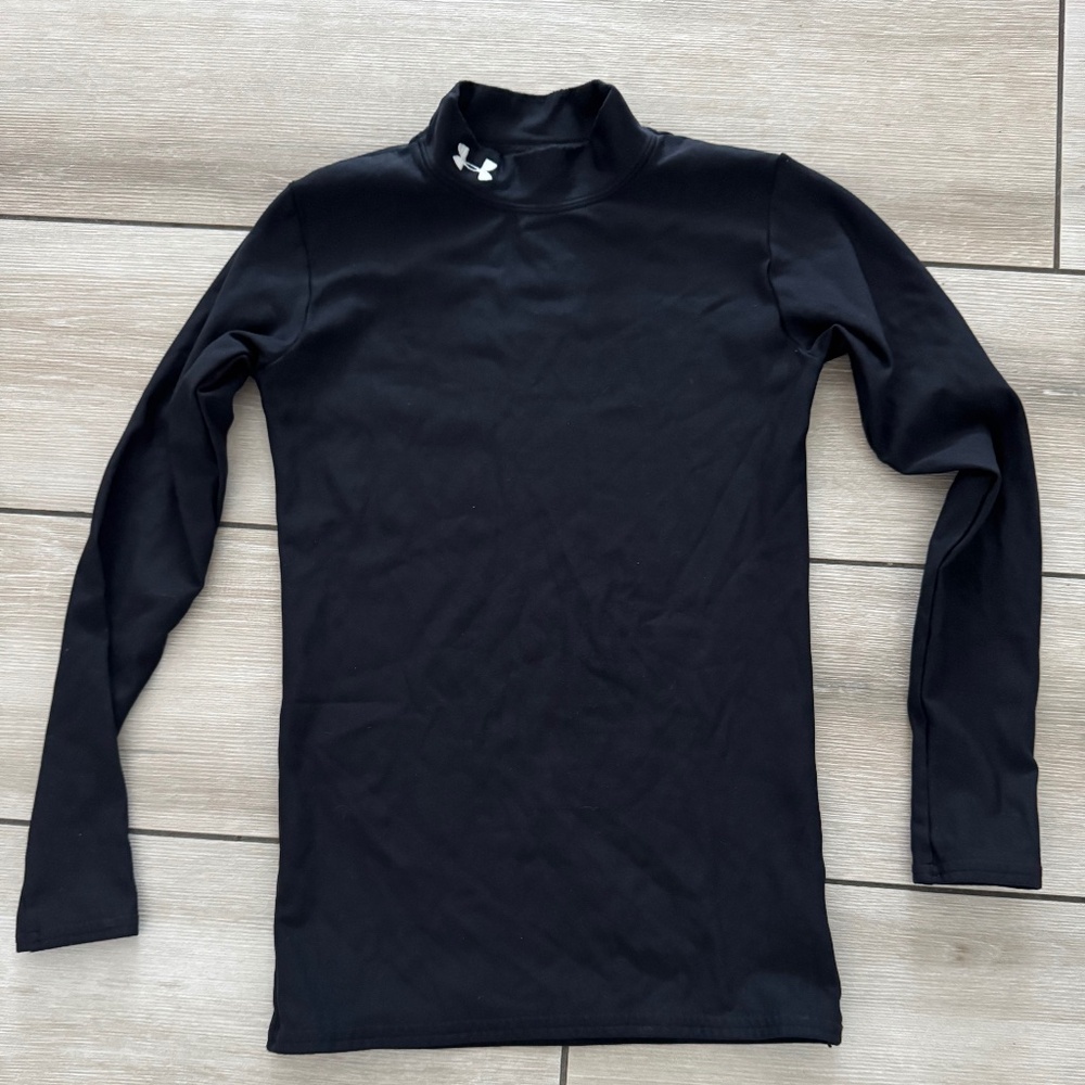 Under Armour Kids Black Cold Gear Long Sleeve Undershirt
